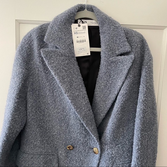 🌸Zara blue coat with gold buttons - Picture 10 of 10